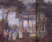 Jean-Baptiste Hilair Harem Scene oil painting reproduction